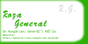 roza general business card